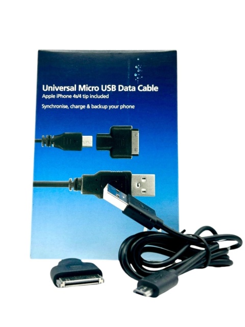 Uniwersalny kabel do transmisji danych Micro USB O2 Czarny