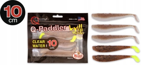 Zestaw 5 przynęt QUANTUM Paddler Kirill Clear 10cm