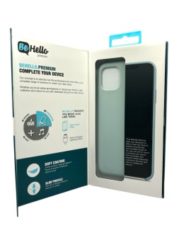 Etui BeHello Liquid Silicone Blue iPhone 11