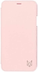 Etui FoxWood Slim Folio ze skóry naturalnej do Apple iPhone X w kolorze różowym