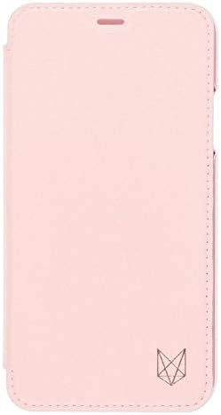 Etui FoxWood Slim Folio ze skóry naturalnej do Apple iPhone X w kolorze różowym