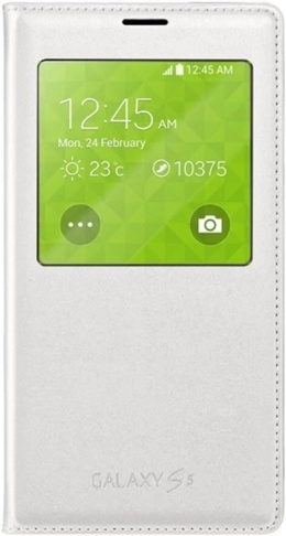 Etui wallet Samsung Galaxy S View Cover Biały