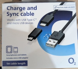 Kabel O2 USB - USBC/MicroUSB