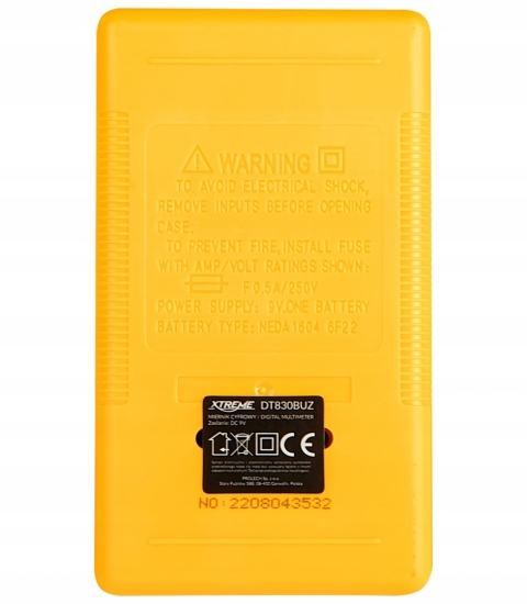Miernik cyfrowy dt830buz xtreme