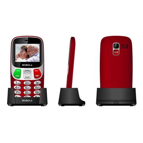 Mobiola Telefon MB800 2G Telefon dla seniora Czerwony