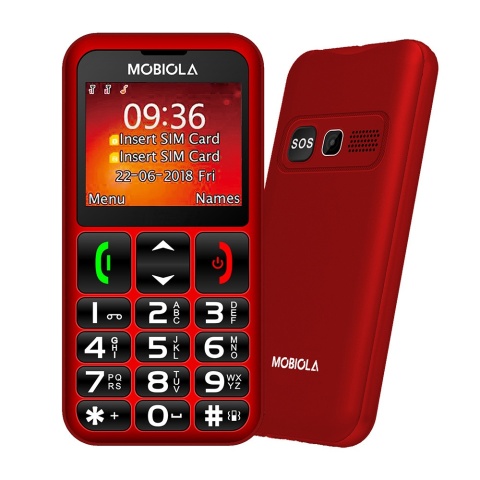 Mobiola Telefon Telefon dla seniora Czerwony Po zwrocie MB700R OUTLET