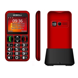 Mobiola Telefon Telefon dla seniora Czerwony Po zwrocie MB700R OUTLET