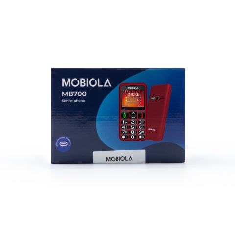 Mobiola Telefon Telefon dla seniora Czerwony Po zwrocie MB700R OUTLET