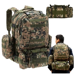 Plecak Szkolny Podróżny Taktyczny 4w1 Wojskowy Turystyczny Survival 50L