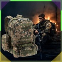 Plecak Szkolny Podróżny Taktyczny 4w1 Wojskowy Turystyczny Survival 50L