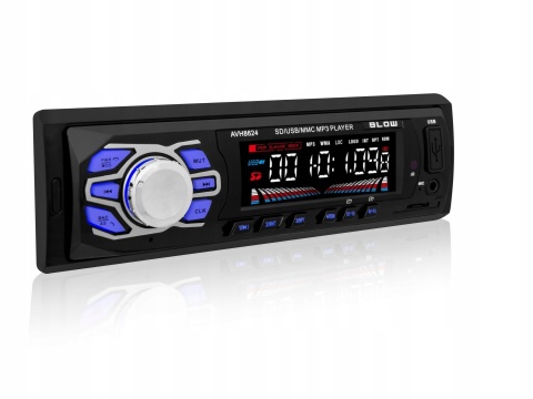 Radio blow avh-8624 rds mp3/usb/micro sd/bluetooth