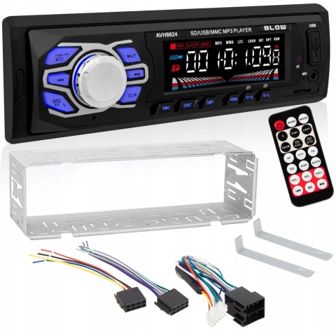 Radio blow avh-8624 rds mp3/usb/micro sd/bluetooth