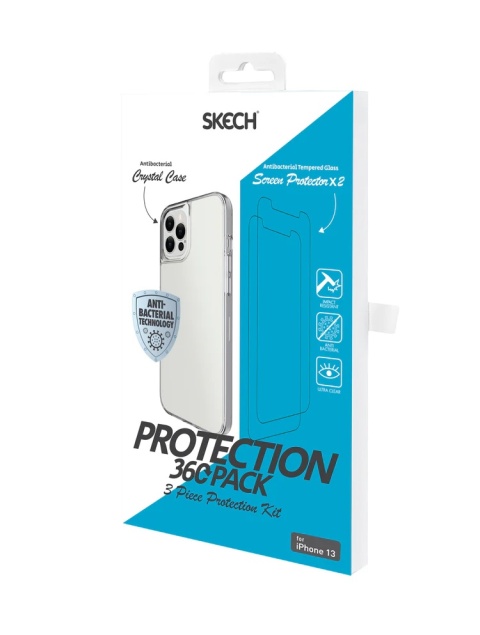 SKECH 360 Protection iPhone 13 szkło+case