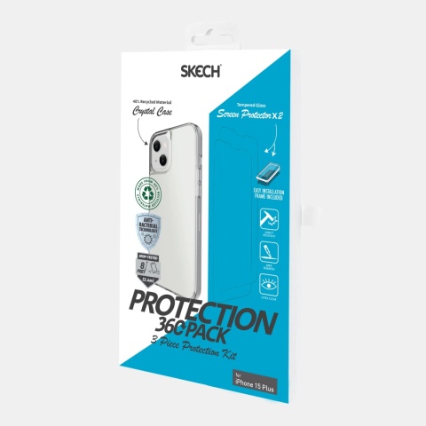 SKECH 360 Protection iPhone 15 Plus szkło+case