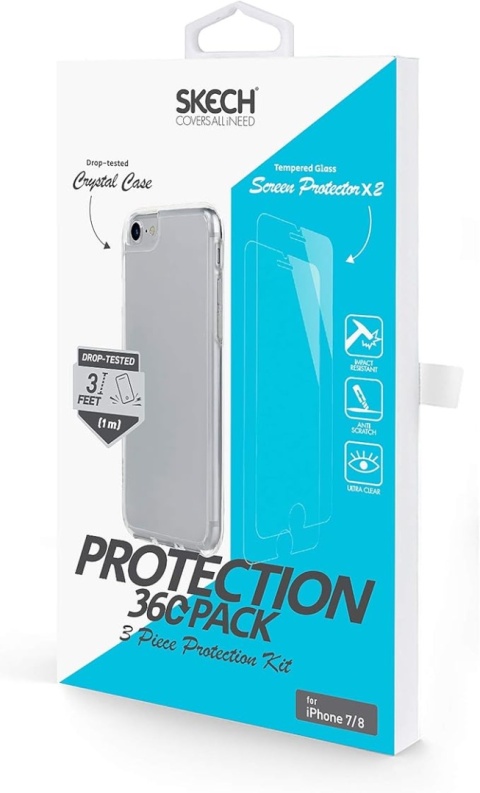 SKECH 360 Protection iPhone 7/8 Plus szkło+case