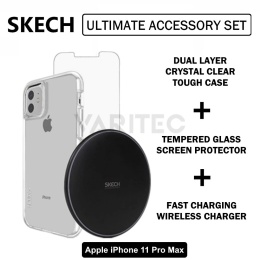 SKECH 360 Ultimate Protection Pack etui, szkło, kabel, ładowarka - iPhone 11 Pro Max