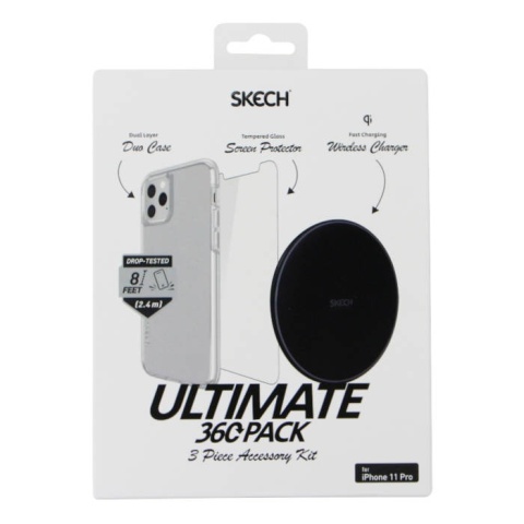 SKECH 360 Ultimate Protection Pack etui, szkło, ładowarka - iPhone 11 Pro