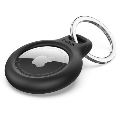 Uchwyt Belkin Secure z kółkiem na klucze do Apple AirTag (czarny)