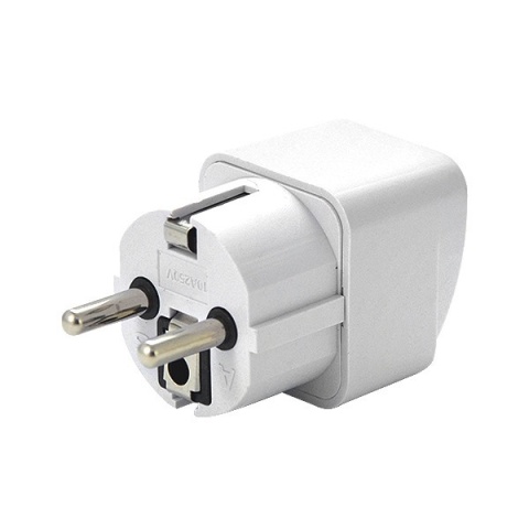 ADAPTER ZASILANIA POLSKA ANGLIA BIAŁY Z ZABEZPIECZENIEM PRZEJŚCIE AC UK - PL