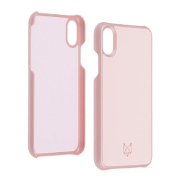 Apple iPhone X etui skórzane Foxwood Hardshell Case - różowe