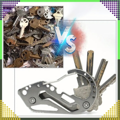 Brelok Breloczek Karabińczyk do Kluczy Wielofunkcyjny Survival Multi-Tool