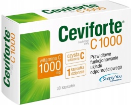 Ceviforte C1000, witamina C 1000 mg, 30 kapsułek
