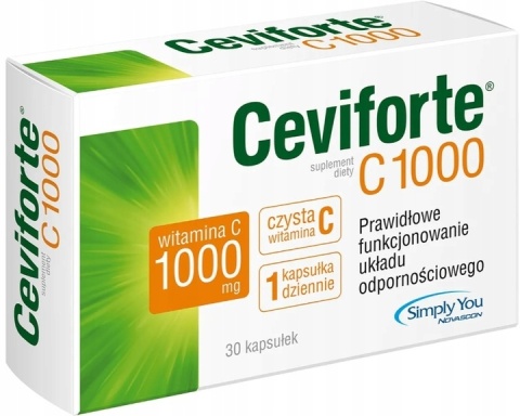 Ceviforte C1000, witamina C 1000 mg, 30 kapsułek