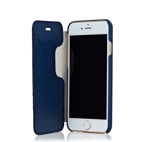 Etui Knomo Leather Folio iPhone 6 granatowe
