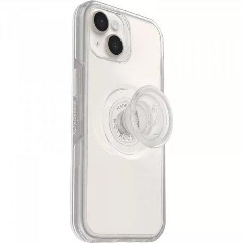 Etui OtterBox Otter+Pop do iPhone'a 14 Plus, PopSockets PopGrip bezbarwny