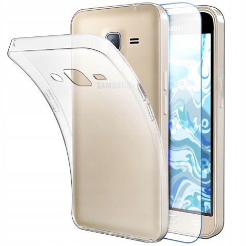 Etui SKECH do Samsung Galaxy J3 - bezbarwne / transparentne