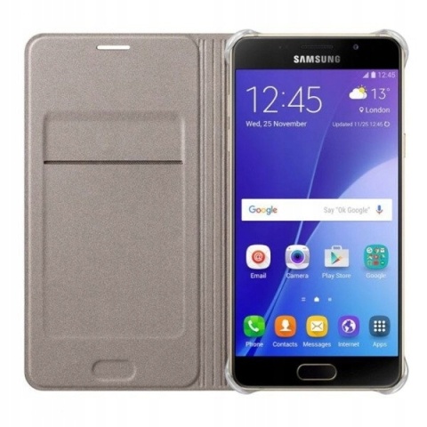 Etui Samsung Galaxy A3 (2016) Flip Wallet Złoty