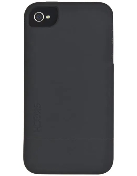 Etui z twardej gumy Skech SKEIPN1001 do iPhone'a 4/4S (czarne)