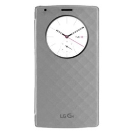 Etui zamienne QuickCircle Qi do LG G4 - srebrne