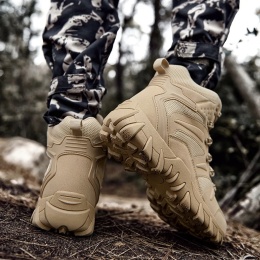 FOXTER Buty trekkingowe taktyczne wojskowe wodoodporne khaki rozmiar 43