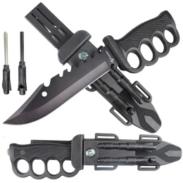 FOXTER Nóż taktyczny wojskowy survival bowie krzesiwo pokrowiec 33cm