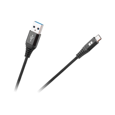 Kabel USB - USB typu C REBEL 50 cm czarny