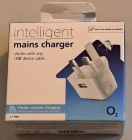 Ładowarka angielska USB O2 Intelligent Mains Charger