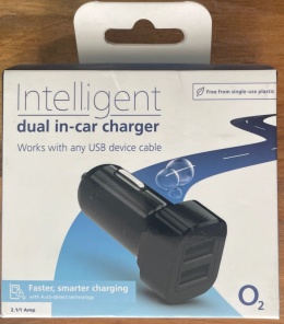 Ładowarka samochodowa O2 Intelligent Dual