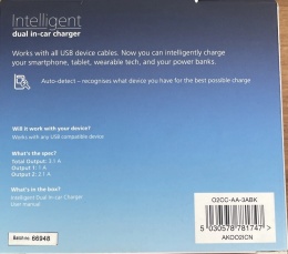 Ładowarka samochodowa O2 Intelligent Dual