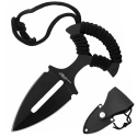 MOUNTAIN GHOST Nóż taktyczny wojskowy na szyję sztylet push dagger neck knife 13cm