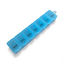 Niebieski organizer na leki - 7 dni (Monday-Sunday)