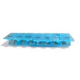 Niebieski organizer na leki - 7 dni (Monday-Sunday)