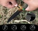 Nóż taktyczny wojskowy ratowniczy turystyczny survival krzesiwo przecinak zbijak osełka 25cm