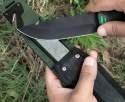 Nóż taktyczny wojskowy ratowniczy turystyczny survival krzesiwo przecinak zbijak osełka 25cm