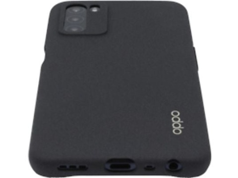Oficjalnie czarne etui na telefon Oppo A16s/A54s z TPU - PC083