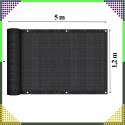 Osłona Balkonowa Mata Tarasowa Siatka na Balkon Taras Płot 1,2x5m UV 95%