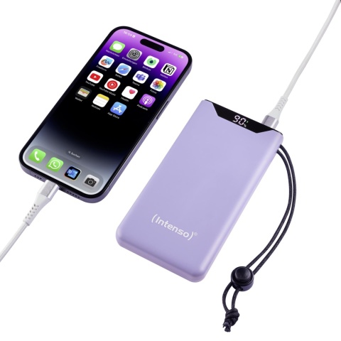 POWER BANK USB 10000MAH QC3.0/FIOLETOWY F10000 7332033 INTENSO