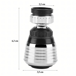 Perlator Przedłużka do Baterii Kuchennej Kranu 2w1 Końcówka Ruchoma 360