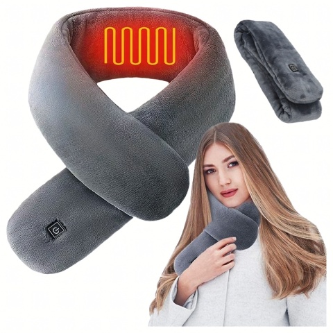 Podgrzewany Szalik Elektryczny Szal Grzewczy Ocieplacz Ogrzewacz Zimowy USB