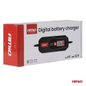 Prostownik cyfrowy LEAD ACID STD GEL AGM LFP MAX 5A 6V 12V AMIO-04522
